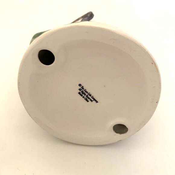 4 Coca-Cola Pearlescent Porcelain Xmas Ornaments 3 Santa 1 Polar Bear Vintage - Picture 11 of 15